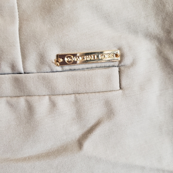 Michael Kors Ankle Stretch Trousers Tan Riding Style Woman Size 4 EUC - Picture 5 of 13